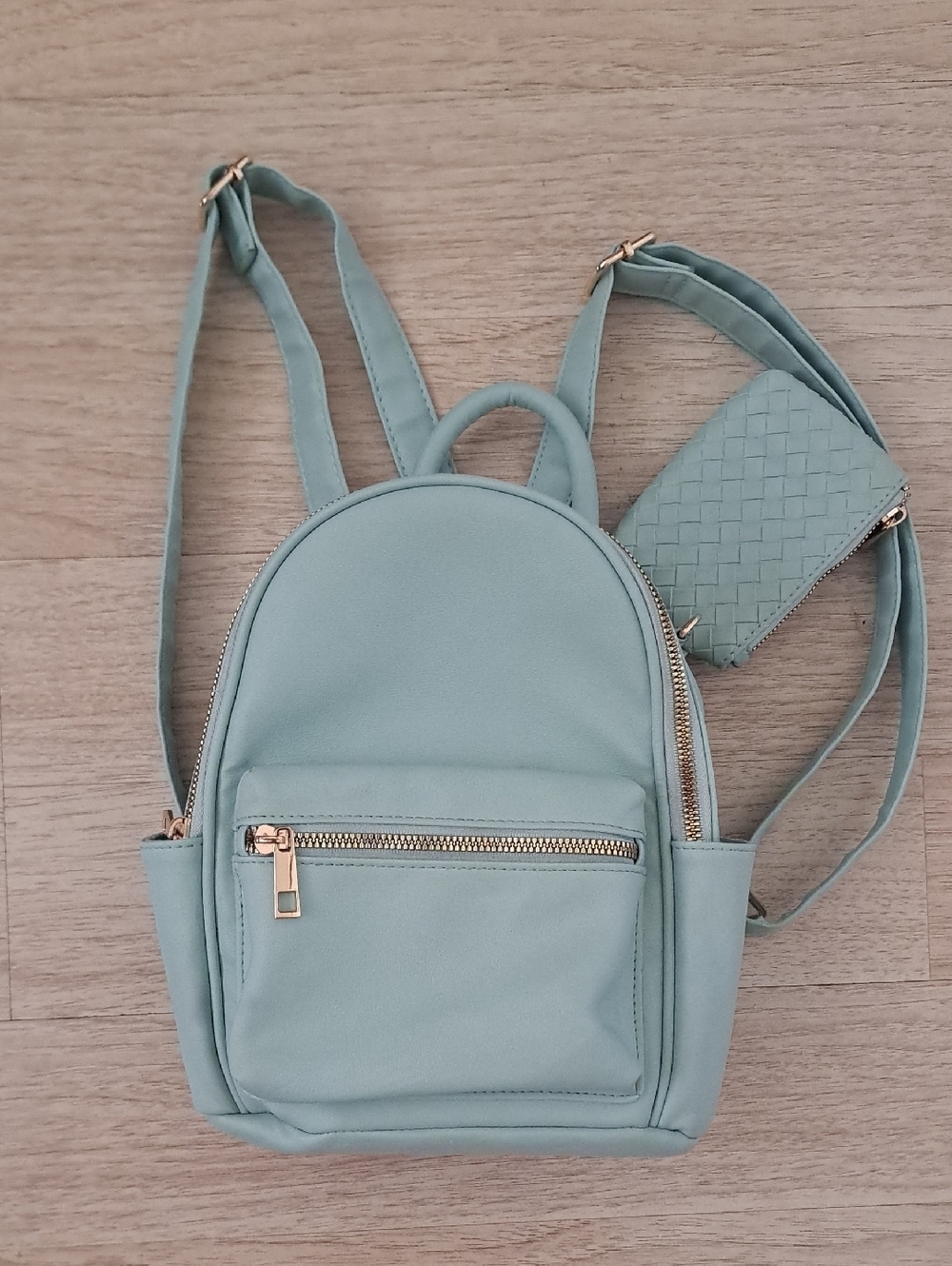 LD Mint Green Mini Backpack - Lightweight Women's Bag
